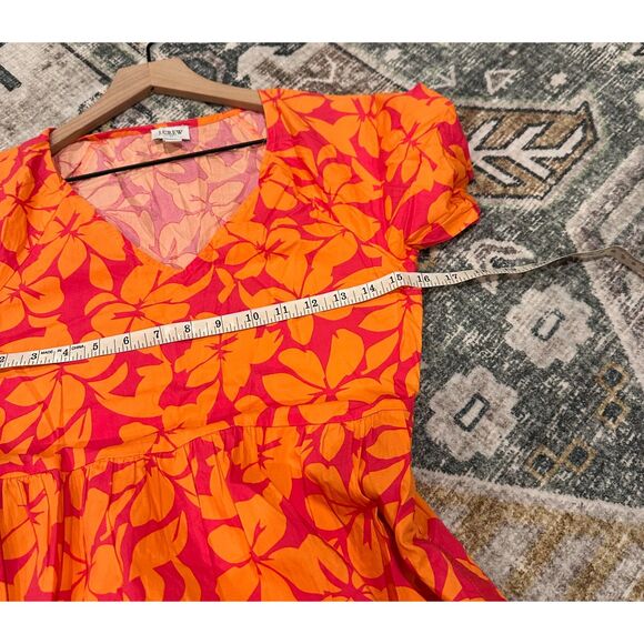 J. Crew Tiered Midi Puff Sleeve Dress - Picture 9 of 11